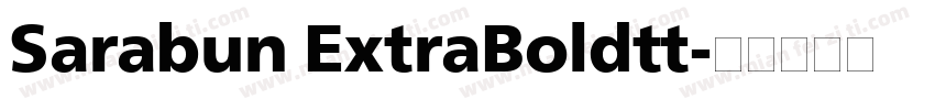 Sarabun ExtraBoldtt字体转换